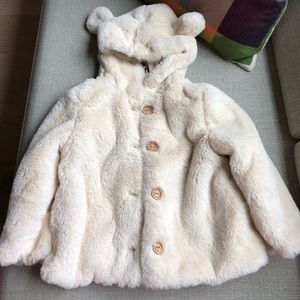 Zara baby girl soft cream jacket